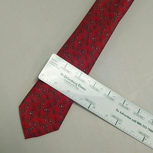 Silk silver paisley Italian tie